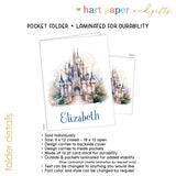 Castle Princess Personalized 2-Pocket Folder