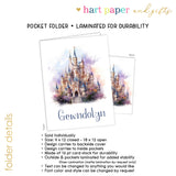 Castle Princess Personalized 2-Pocket Folder