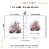 Castle Personalized 2" 3 Ring Binder