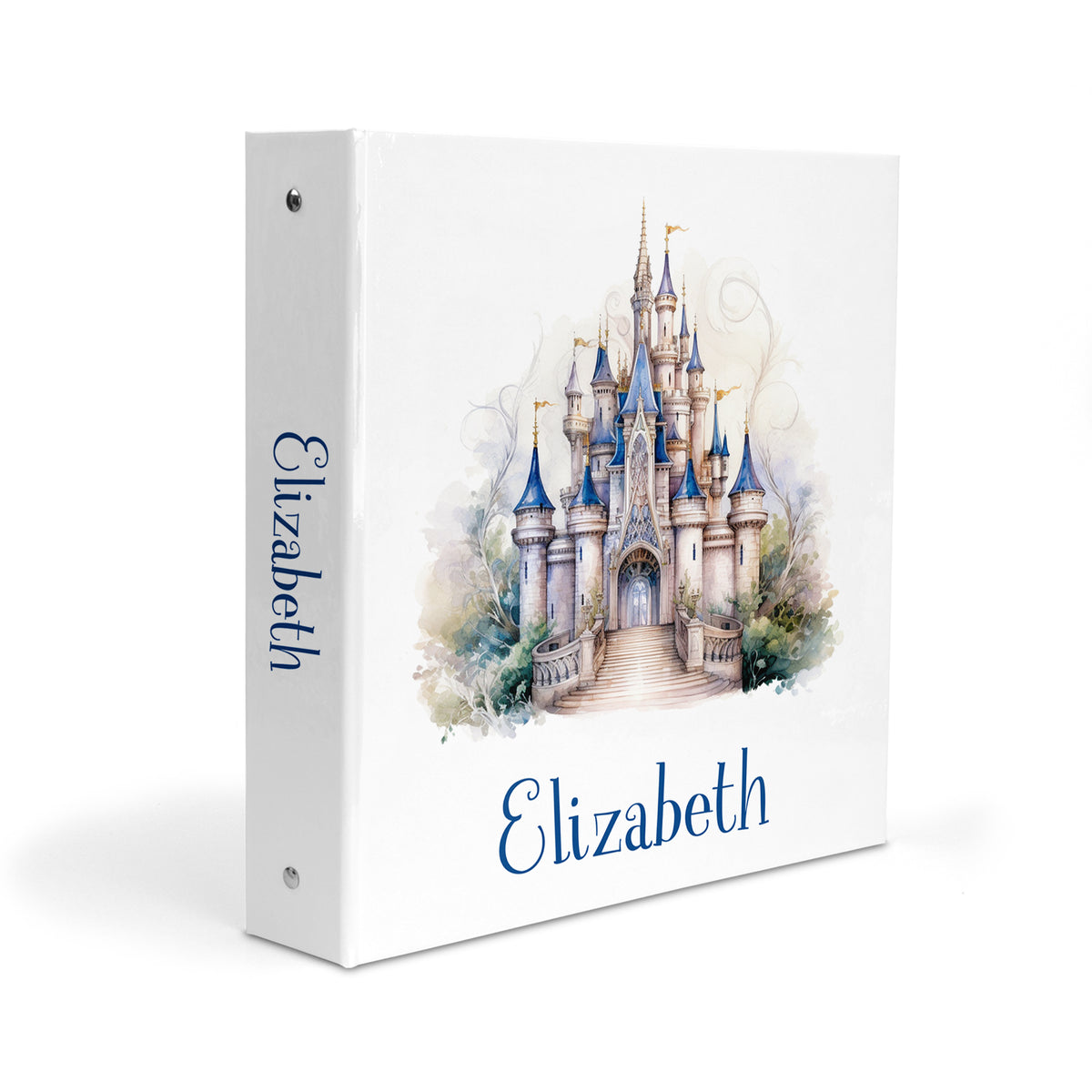 Castle Personalized Custom 2" 3 Ring Binder • School Office Supplies
