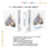 Castle Personalized 2" 3 Ring Binder