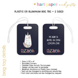 Cat Unicorn Caticorn Luggage Bag Tag