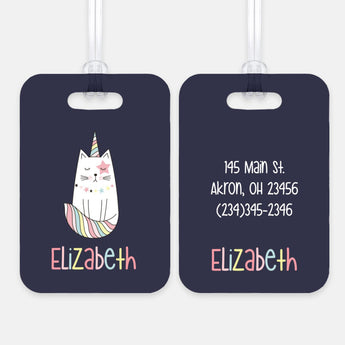 Cat Unicorn Caticorn Luggage Bag Tag