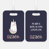 Cat Unicorn Caticorn Luggage Bag Tag
