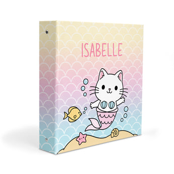 Cat Animals Personalized 2" 3 Ring Binder