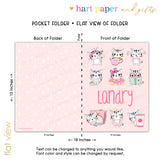 Cat Kitten Personalized 2-Pocket Folder