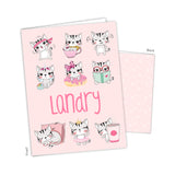 Cat Kitten Personalized 2-Pocket Folder