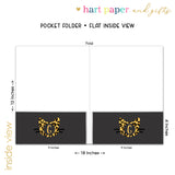 Cheetah Print Cat Personalized 2-Pocket Folder