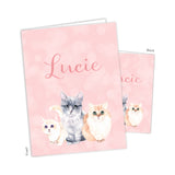 Cat Kitten Personalized 2-Pocket Folder