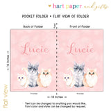 Cat Kitten Personalized 2-Pocket Folder