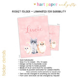 Cat Kitten Personalized 2-Pocket Folder