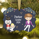 Cavalier Party Boy Girl Teen Hans Fritz Purple • Nutcracker Christmas Ornament Personalized Custom Holiday Decor Gift Boy Girl Ballerina Ballet