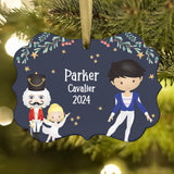 Cavalier Party Boy Girl Teen Hans Fritz Blue • Nutcracker Christmas Ornament Personalized Custom Holiday Decor Gift Boy Girl Ballerina Ballet