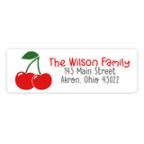 Cherries II Return Address Labels • Self Adhesive Stickers