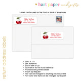 Cherry Return Address Labels • Self Adhesive Stickers