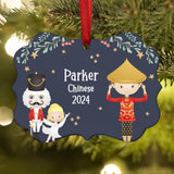 Chinese Tea China Corps Lead • Nutcracker Christmas Ornament Personalized Custom Holiday Decor Gift Boy Girl Ballerina Ballet