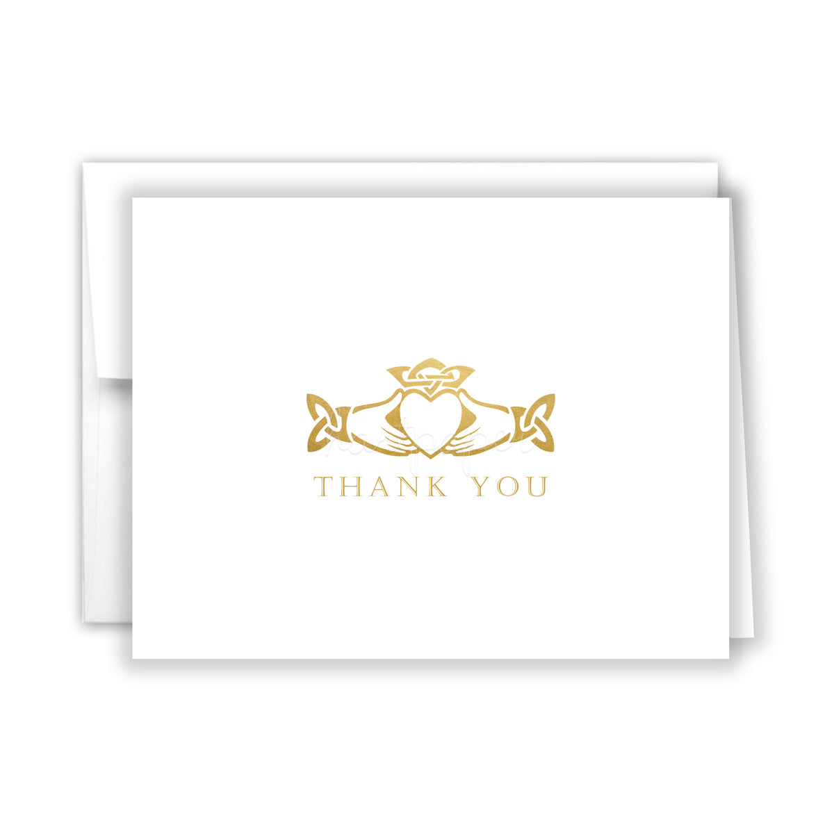 Claddagh Thank You Cards Note Card Personalized Custom Stationery • Flat or Folded