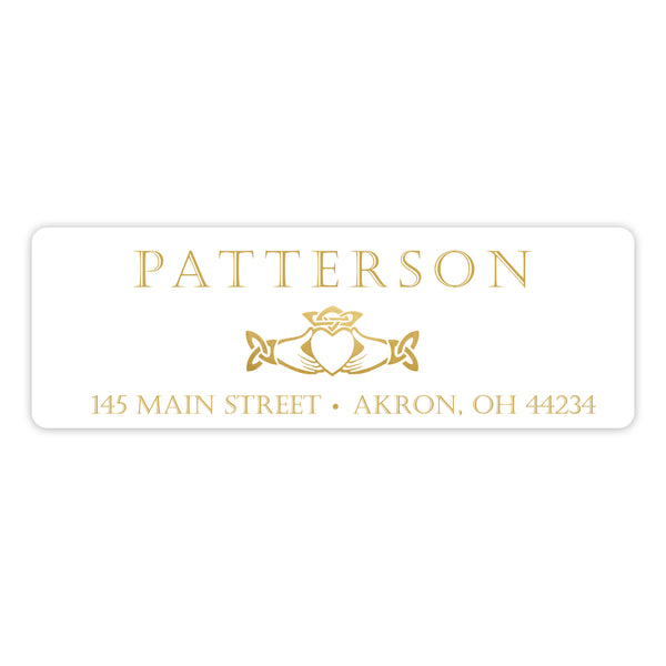 Claddagh Return Address Labels • Self Adhesive Stickers