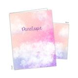 Rainbow Clouds Personalized 2-Pocket Folder