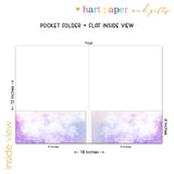 Rainbow Clouds Personalized 2-Pocket Folder