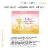 Chalice Religious Minky Blanket Personalized Custom