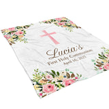 Cross Religious Minky Blanket Personalized Custom