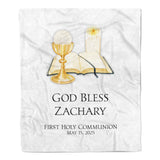 Chalice Religious Minky Blanket Personalized Custom