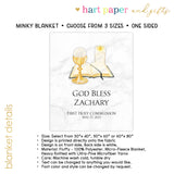 Chalice Religious Minky Blanket Personalized Custom