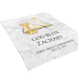 Chalice Religious Minky Blanket Personalized Custom