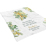 Cross Religious Minky Blanket Personalized Custom