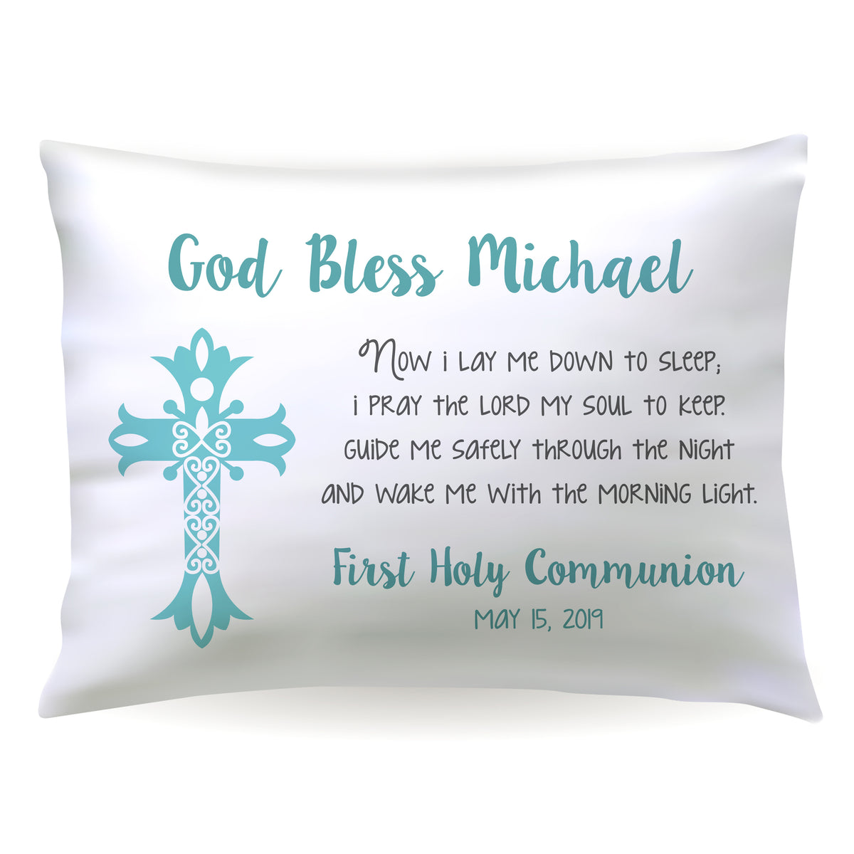 Cross Personalized Custom Pillowcase • Standard or Toddler Size