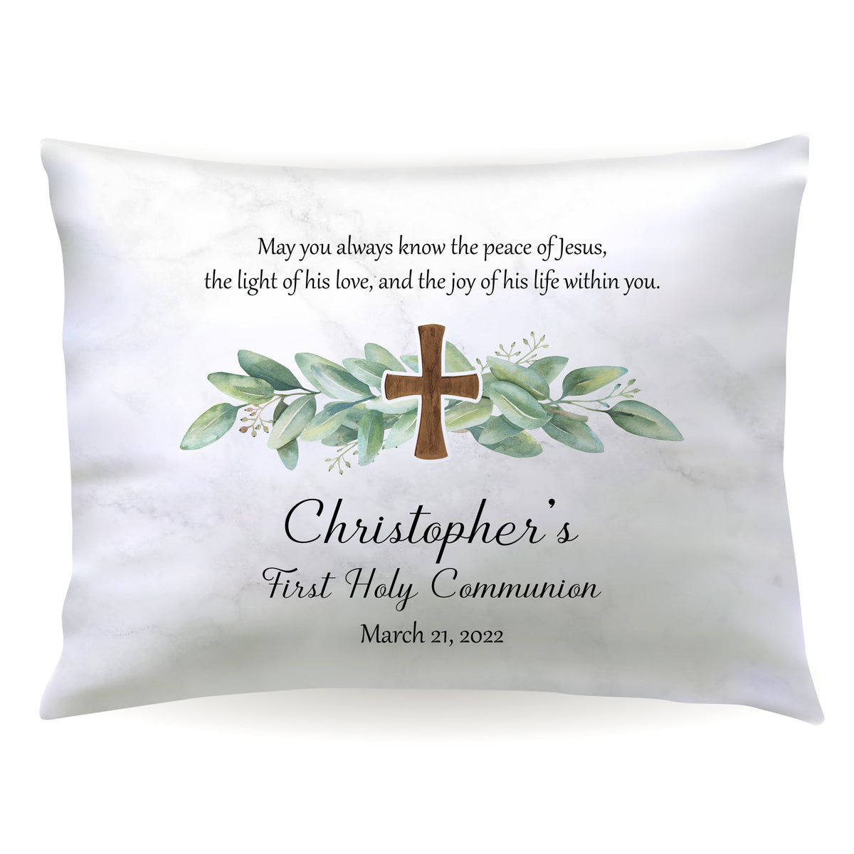 Cross Personalized Custom Pillowcase • Standard or Toddler Size