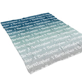 Repeat Name Cross Religious Minky Blanket Personalized Custom