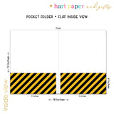 Construction Trucks Personalized 2-Pocket Folder