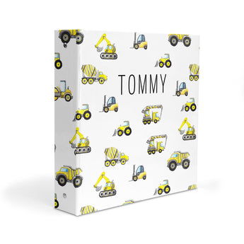 Construction Personalized 2" 3 Ring Binder