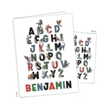 Dinosaur Dino Alphabet Personalized 2-Pocket Folder