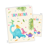 Dinosaur Dino T-Rex T Rex Personalized 2-Pocket Folder