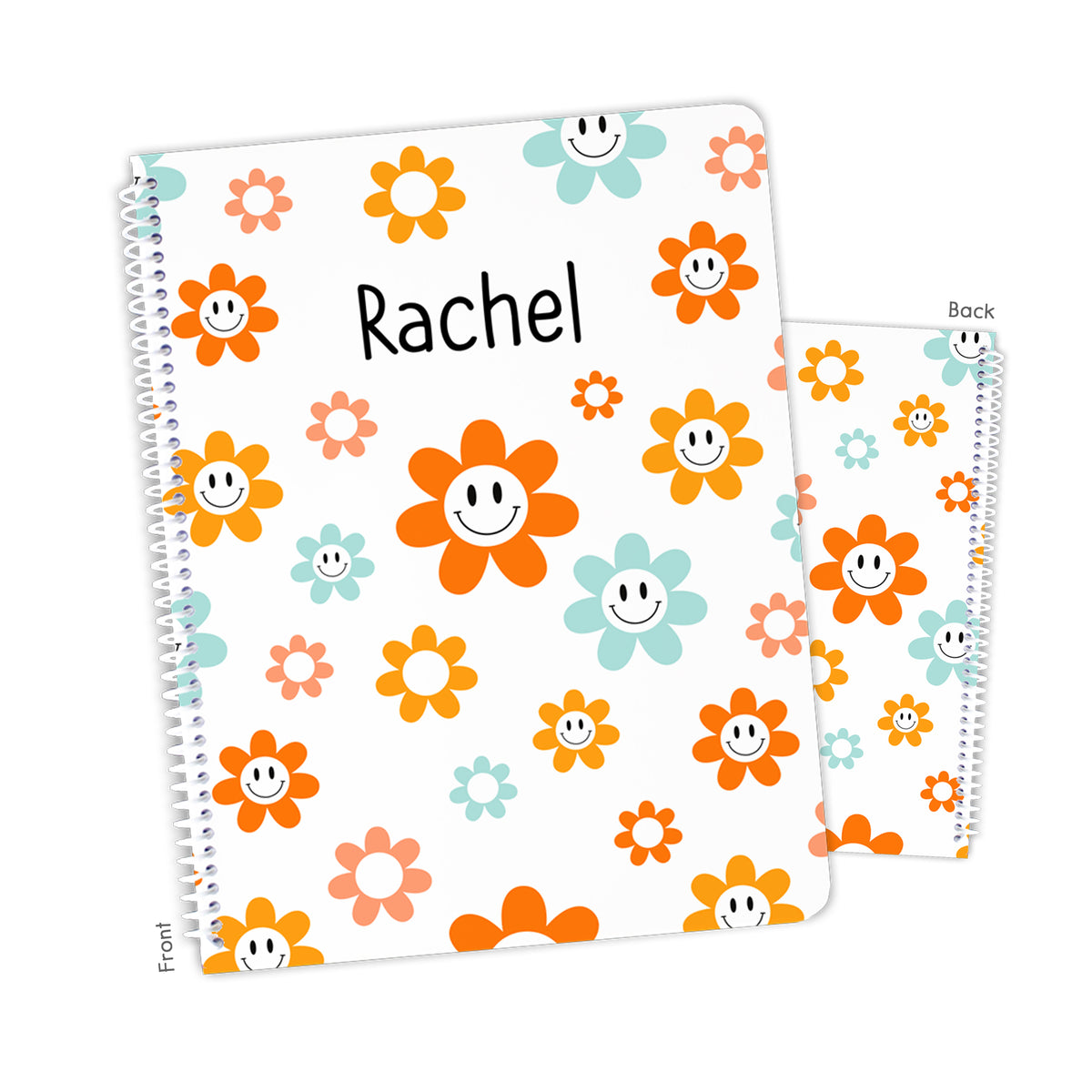 Daisy Flowers Personalized Custom Notebook or Sketchbook • School Office Supplies