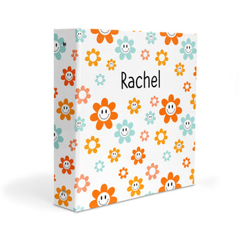 Daisy Flowers Personalized 2" 3 Ring Binder