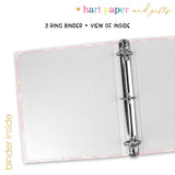 Pink Daisy Flowers Personalized 2" 3 Ring Binder