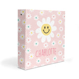 Pink Daisy Flowers Personalized 2" 3 Ring Binder