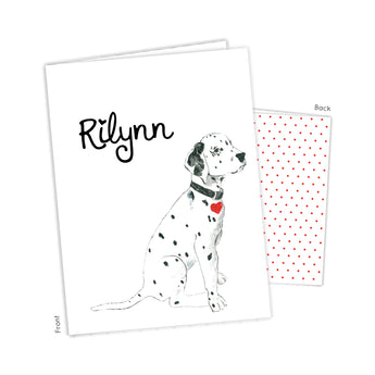 Dalmatian Dog Personalized 2-Pocket Folder