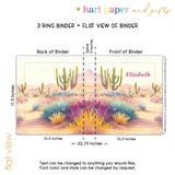 Desert Personalized 2" 3 Ring Binder