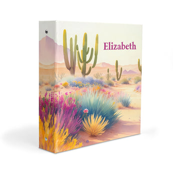 Desert Personalized 2" 3 Ring Binder