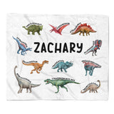 Dinosaur Minky Blanket Personalized Custom