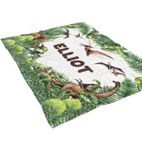 Dinosaur Minky Blanket Personalized Custom