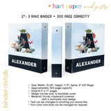 Dinosaur Personalized 2" 3 Ring Binder