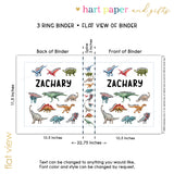 Dinosaur Personalized 2" 3 Ring Binder