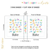 Dinosaur Map Personalized 2" 3 Ring Binder