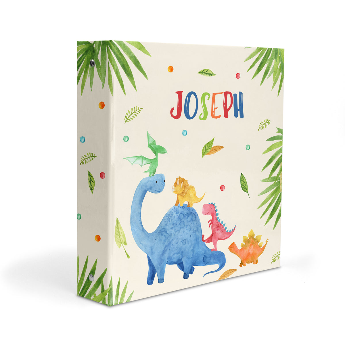 Dinosaur Personalized Custom 2" 3 Ring Binder • School Office Supplies